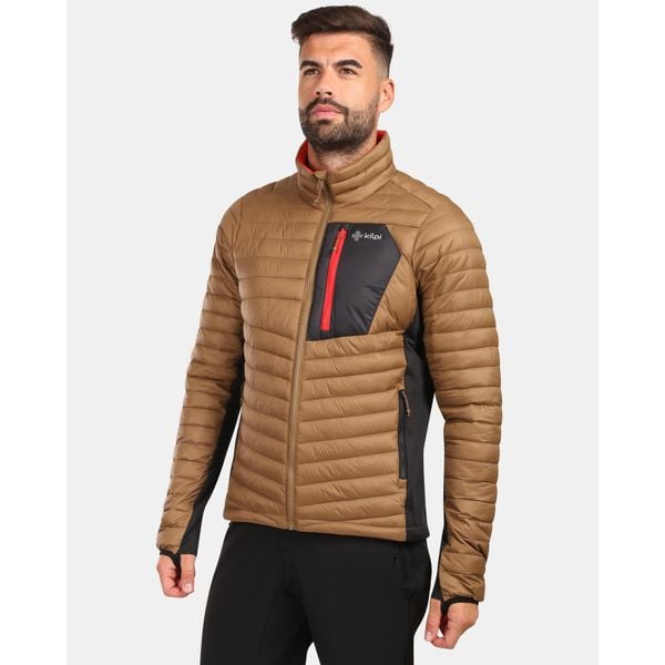 Męska ocieplana kurtka Kilpi ACTIS-M. Brązowe kurtki Kilpi, m, bez wzorów, bez kaptura. Za 360.09 zł.