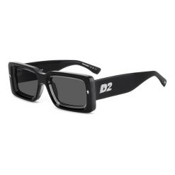 Okulary przeciwsłoneczne męskie DSQUARED2 D2 0142/S 08A, rozmiar 52 mm. Czarne okulary przeciwsłoneczne Dsquared. W wyprzedaży za 1,176.35 zł.