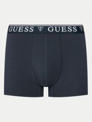 Guess Bokserki U4YF00 KCD31 Granatowy. Niebieskie bokserki Guess, m, z aplikacjami, z bawełny. Za 59.99 zł.