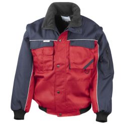 Męska Kurtka Workguard Z Zamkiem Błyskawicznym, Odporna Na Działanie Wody I. Niebieskie kurtki RESULT, m, bez wzorów, bez kaptura. Za 289.99 zł.