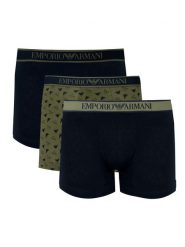 Emporio Armani Bokserki "3 Pack" | 112131 4F717 | Mężczyzna | Zielony, Granatowy. Niebieskie bokserki Emporio Armani, m, bez wzorów, z bawełny. W wyprzedaży za 179.00 zł.