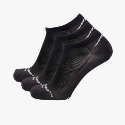 Skarpetki sportowe Bamboo Ankle Socks 3-pack Swedemount szybkoschnące. Czarne buty do biegania SWEDEMOUNT, bez wzorów, z tkaniny, bez zapięcia, do biegania. Za 59.99 zł.