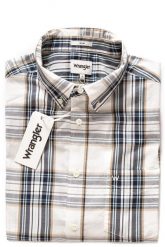 WRANGLER LS 1PKT BUTTON DOWN KOSZULA MĘSKA WHITE W5883TP12 112129655. Białe koszule Wrangler, l, bez wzorów, bez kołnierzyka, bez ramiączek. Za 129.99 zł.