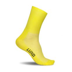 Skarpetki Rowerowe Unisex Luxa Classic. Żółte skarpety LUXA, bez wzorów, z materiału. Za 49.90 zł.