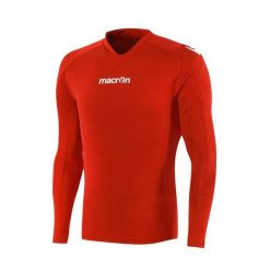 Dżersej z długim rękawem Macron saturn. Czerwone bluzki z długim rękawem Macron, bez wzorów, z dżerseju, bez kołnierzyka, bez ramiączek. Za 245.00 zł.