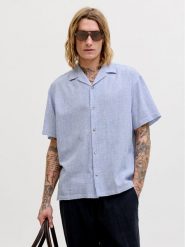 Jack & Jones Koszula Summer 12289191 Niebieski Relaxed Fit. Niebieskie koszule Jack & Jones, m, bez wzorów, z bawełny, bez kołnierzyka, bez ramiączek. Za 179.99 zł.