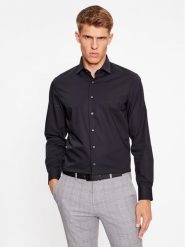 Michael Kors Koszula MD0MD90435 Czarny Modern Fit. Czarne koszule Michael Kors, m, bez wzorów, z bawełny, bez kołnierzyka, bez ramiączek. Za 259.99 zł.
