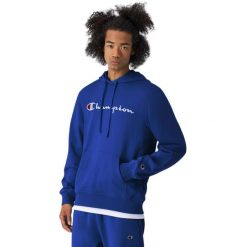Bluza męska Champion Hooded Sweatshirt 220726. Niebieskie bluzy Champion, m, bez wzorów, z bawełny, bez kaptura. Za 284.54 zł.