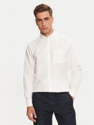 United Colors Of Benetton Koszula 5FGBUQ04C Biały Regular Fit. Białe koszule United Colors Of Benetton, m, bez wzorów, z bawełny, bez kołnierzyka, bez ramiączek. Za 119.99 zł.