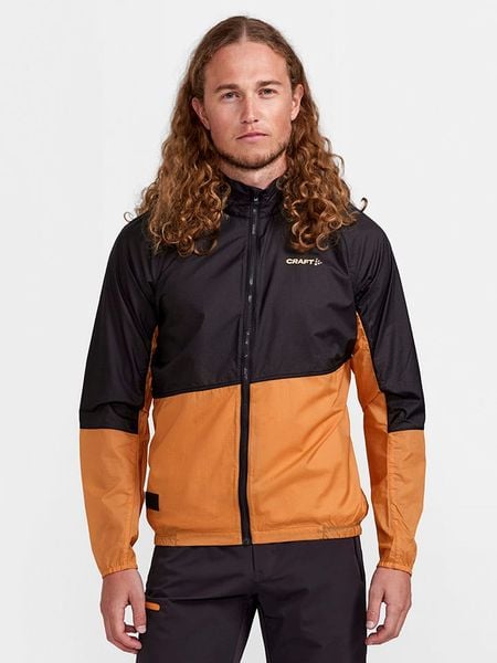 Craft Kurtka kolarska "ADV Offroad Wind" w kolorze antracytowo-pomarańczowym rozmiar: XL. Czarne kurtki outdoor i hardshell Craft, xl, bez wzorów, z materiału, bez kaptura. Za 162.11 zł.