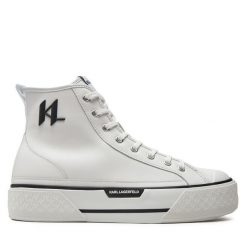 Trampki KARL LAGERFELD. Białe trampki KARL LAGERFELD, m, bez wzorów, bez zapięcia. Za 639.99 zł.