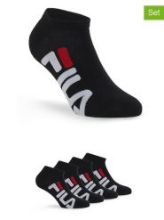 Fila Skarpety (4 pary) w kolorze czarnym rozmiar: 43-46. Czarne skarpety Fila, bez wzorów. Za 30.99 zł.