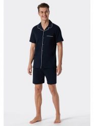 Schiesser Piżama w kolorze granatowym rozmiar: 60. Niebieskie piżamy Schiesser, bez wzorów, z bawełny, bez ramiączek. Za 170.07 zł.