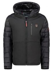 Geographical Norway Kurtka przejściowa "Cortez" w kolorze czarnym rozmiar: XXL. Czarne kurtki Geographical Norway, xxl, bez wzorów, bez kaptura. Za 236.61 zł.