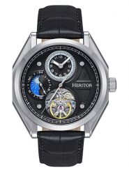 Heritor Zegarek automatyczny "Antoni" w kolorze srebrno-czarnym rozmiar: onesize. Czarne, analogowe zegarki Heritor, ze stali. Za 630.99 zł.