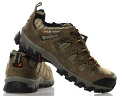 Buty trekkingowe męskie Karrimor Aerator K905 TPE. Brązowe buty turystyczne Karrimor, bez wzorów, z materiału, bez zapięcia, trekkingowe. Za 309.99 zł.
