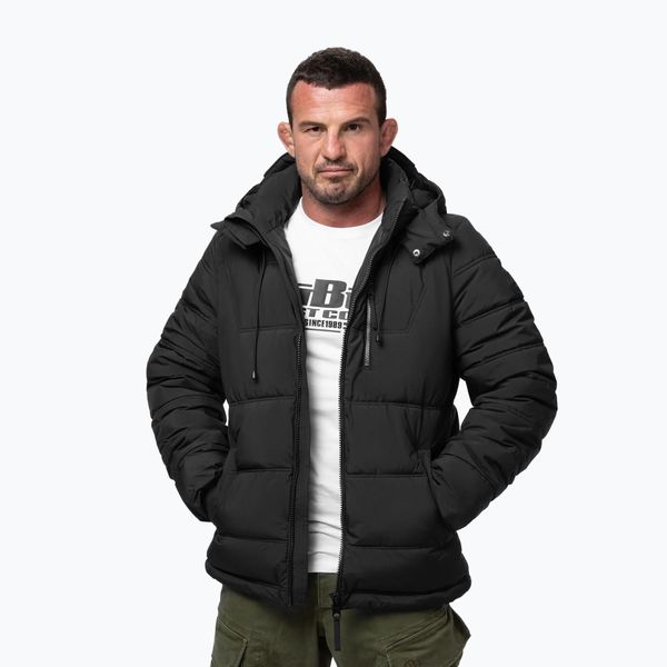 Kurtka zimowa męska Pitbull Piedmont Quilted Hooded. Czarne kurtki PITBULL, na zimę, l, bez wzorów, z materiału, bez kaptura. Za 339.99 zł.