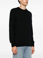 Hugo Boss Underwear Sweter "Avac" w kolorze czarnym rozmiar: M. Czarne swetry nierozpinane Hugo Boss Underwear, m, bez wzorów, z bawełny, bez kołnierzyka, bez ramiączek. Za 373.45 zł.