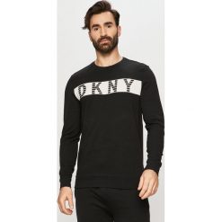 Dkny - Longsleeve piżamowy N5.6729. Czarne piżamy DKNY, m, bez wzorów, bez ramiączek. W wyprzedaży za 119.99 zł.