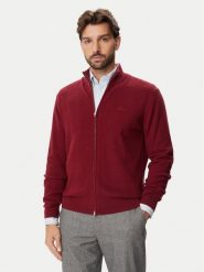 Gant Kardigan 8050334 Czerwony Regular Fit. Czerwone swetry rozpinane GANT, m, bez wzorów, z bawełny, bez kołnierzyka, bez ramiączek. Za 636.99 zł.