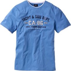 T-shirt 2 w 1 Regular Fit bonprix błękitny. Bezrękawniki bonprix. Za 34.99 zł.