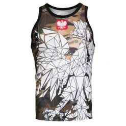 Koszulka sportowa bez rękawów męska Tank top rashguard EXTREME HOBBY POLSKA CAMO. Brązowe bezrękawniki EXTREME HOBBY, l, bez wzorów, z elastanu, bez kołnierzyka, bez ramiączek. Za 139.00 zł.