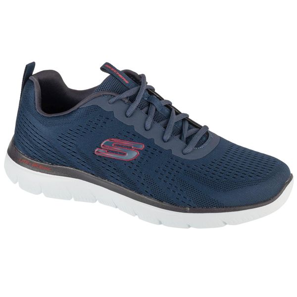 Buty sportowe Sneakersy męskie, Summits-Torre. Niebieskie buty sportowe casual Skechers, bez wzorów, bez zapięcia. Za 249.99 zł.
