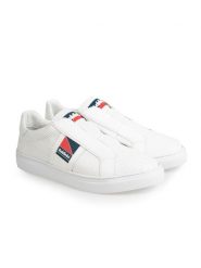 Baldinini Sneakersy | 095335XNAPT | Mężczyzna | Biały. Białe buty sportowe casual Baldinini, bez wzorów, ze skóry, bez zapięcia. W wyprzedaży za 699.00 zł.