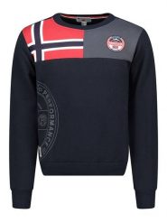 Geographical Norway Bluza "G-Round" w kolorze granatowym rozmiar: XL. Niebieskie bluzy Geographical Norway, xl, bez wzorów, bez kaptura. Za 125.85 zł.