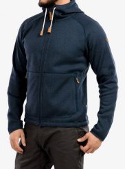 Bluza z kapturem męska Fjallraven Ovik Fleece Hoodie. Czarne bluzy z kapturem Fjällräven, na jesień, m, bez wzorów, z bawełny, z kapturem. Za 681.99 zł.