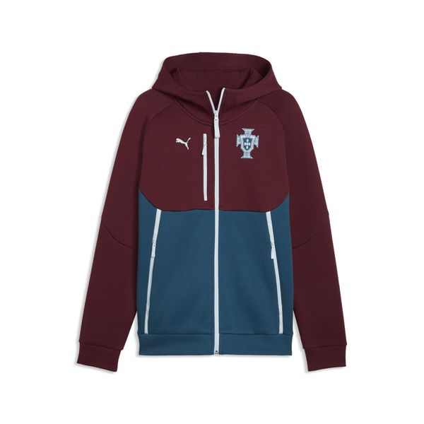 Męska rozpinana bluza z kapturem Portugalii PUMATECH PUMA. Czerwone bluzy z kapturem Puma, m, bez wzorów, z bawełny, z kapturem. Za 369.00 zł.