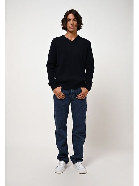 AUTHENTIC CASHMERE Kaszmirowy sweter "Victor" w kolorze granatowym rozmiar: S. Niebieskie swetry nierozpinane AUTHENTIC CASHMERE, s, bez wzorów, z kaszmiru, bez kołnierzyka, bez ramiączek. Za 565.99 zł.