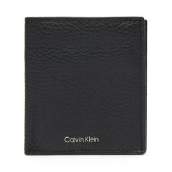 Duży Portfel Męski Calvin Klein. Czarne portfele CALVIN KLEIN, bez wzorów. Za 349.99 zł.