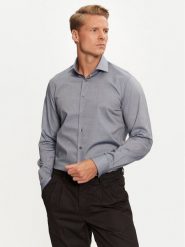 Calvin Klein Koszula K10K113539 Niebieski Regular Fit. Niebieskie koszule CALVIN KLEIN, m, bez wzorów, z bawełny, bez kołnierzyka, bez ramiączek. Za 249.99 zł.