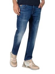 Timezone Dżinsy "Eliaz" - Slim fit - w kolorze granatowym rozmiar: W36/L34. Niebieskie jeansy Timezone, l. Za 154.79 zł.