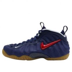 Buty do chodzenia męskie Nike Air Foamposite Pro Usa. Niebieskie buty sportowe casual Nike, bez wzorów, z materiału, za kostkę, bez zapięcia. Za 1,276.00 zł.