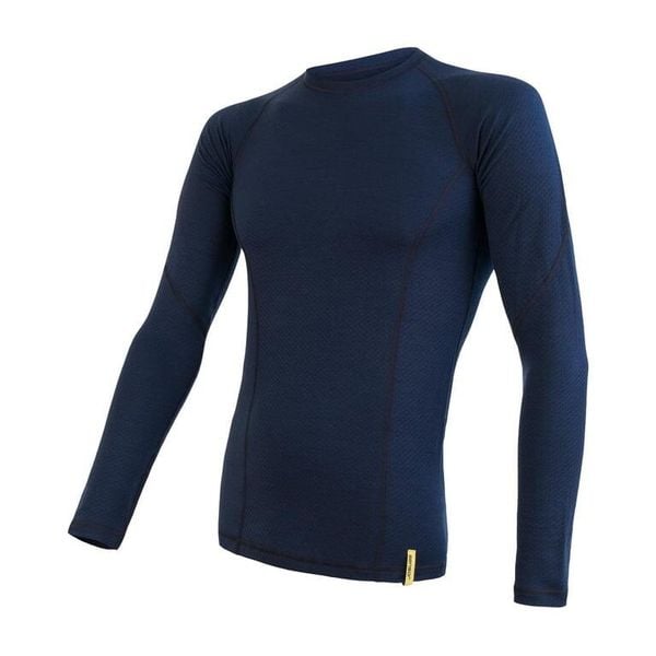SENSOR Bluzka termoaktywna męska MERINO DF TEE LS-M-Granatowy. Niebieskie bielizna termoaktywna Sensor, na lato, m, bez wzorów, z materiału, bez ramiączek, do biegania. Za 188.90 zł.
