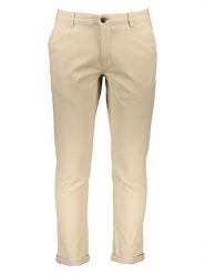 Jack & Jones Spodnie chino w kolorze beżowym rozmiar: W32/L34. Brązowe eleganckie spodnie Jack & Jones, l, z bawełny. Za 127.05 zł.
