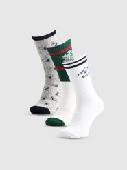 4F Skarpetki świąteczne długie (3-pack) męskie - multikolor 39-42. Skarpety 4F, bez wzorów, z bawełny. Za 79.99 zł.