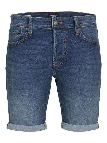 Jack & Jones Szorty dżinsowe "Rick" w kolorze niebieskim rozmiar: M. Niebieskie szorty Jack & Jones, m, z aplikacjami, z jeansu, klasyczne. Za 105.38 zł.