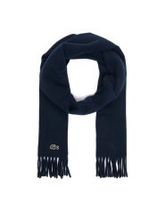 Lacoste Szalik RE7864 Granatowy. Niebieskie szaliki LACOSTE, bez wzorów, z wełny. Za 459.99 zł.