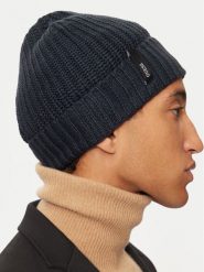 Guess Czapka AM5025 POL01 Granatowy. Niebieskie czapki zimowe Guess, z aplikacjami, z materiału. Za 169.99 zł.