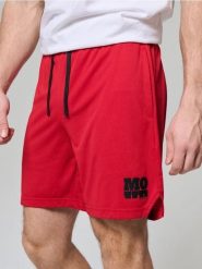 Szorty sportowe - czerwony. Czerwone krótkie spodenki sportowe Sinsay, l, bez wzorów. Za 19.99 zł.