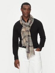Barbour Szal Welton Tartan USC0315TN32 Beżowy. Brązowe szaliki Barbour, bez wzorów, z bawełny. Za 199.99 zł.