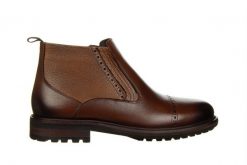 Trzewiki John Doubare V169B-001-CP2 Brown 104240, Brązowy, Skóra naturalna - 39. Brązowe botki sznurowane John Doubare, na zimę, bez wzorów, z gumy, bez obcasa, bez zapięcia. W wyprzedaży za 399.00 zł.