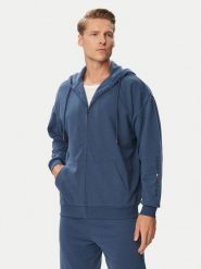 Tommy Hilfiger Bluza UM0UM03781 Niebieski Regular Fit. Niebieskie bluzy Tommy Hilfiger, m, bez wzorów, z bawełny, bez kaptura. Za 369.99 zł.