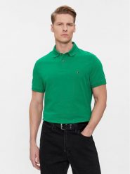 Tommy Hilfiger Polo 1985 Regular Polo MW0MW17770 Zielony Regular Fit. Zielone koszulki polo Tommy Hilfiger, l, bez wzorów, z bawełny, bez kołnierzyka, bez ramiączek. Za 219.99 zł.