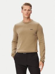 BOSS Bluza Ever-X CN 50556145 Beżowy Regular Fit. Brązowe bluzy Boss, m, bez wzorów, z bawełny, bez kaptura. Za 599.99 zł.