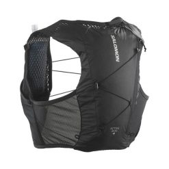 Kamizelka biegowa Salomon. Czarne kamizelki sportowe Salomon, l, bez wzorów, bez kaptura, do biegania. Za 429.99 zł.