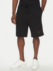 HUGO Szorty sportowe Damtus 50534953 Czarny Relaxed Fit. Czarne krótkie spodenki sportowe Hugo, m, bez wzorów, z bawełny. Za 369.99 zł.